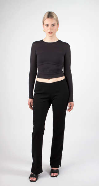 Black Trousers With Zippers