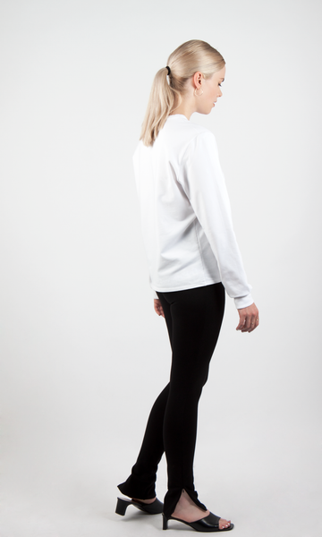 White Long Sleeve Top